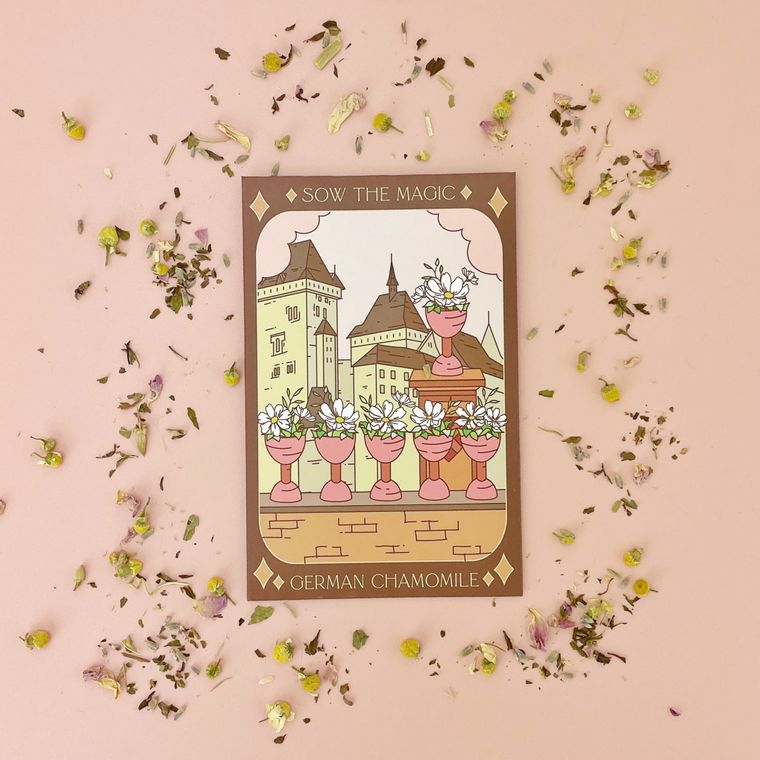 German Chamomile Tarot Seed Packet